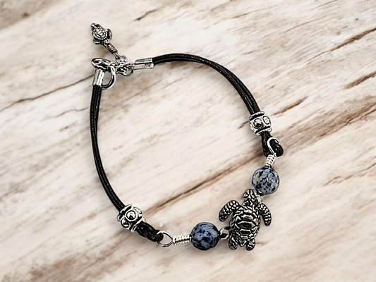 Leather Turtle Bracelet