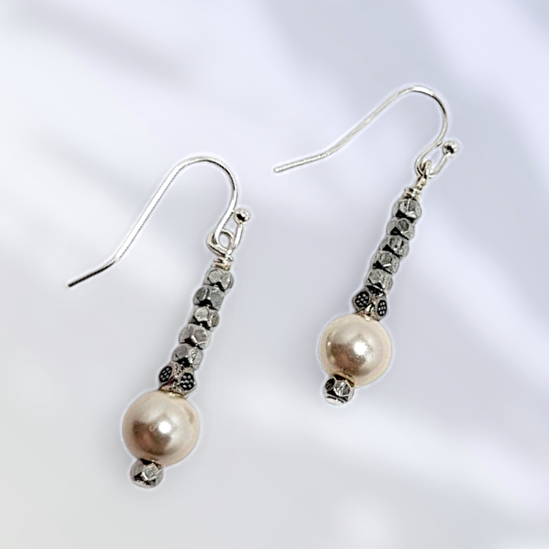 Elegant Pearl Drop Earrings