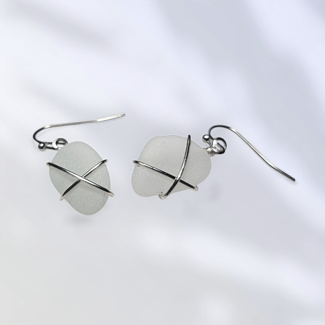 Tides Of Flagler- Hand Wrapped Sea Glass Set