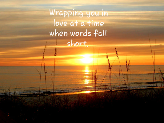 Wrapped in Light-Sympathy Photography Card