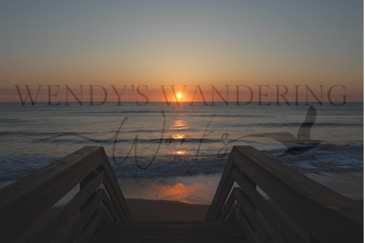 Sunrise at the Pier-Photography Card