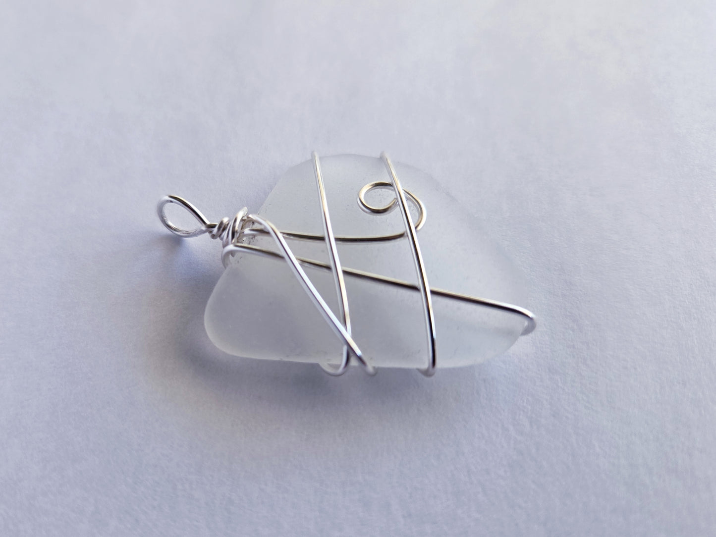 Lunas Tide - Hand Wrapped Sea Glass Pendant