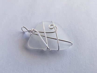 Lunas Tide - Hand Wrapped Sea Glass Pendant