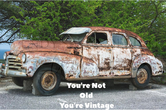 Vintage Vibes Only-Birthday Photography Card