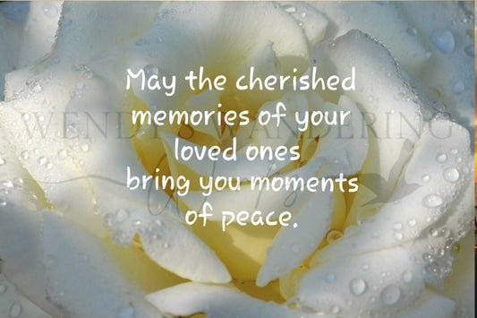 Moments of Peace-Sympathy Photography Card