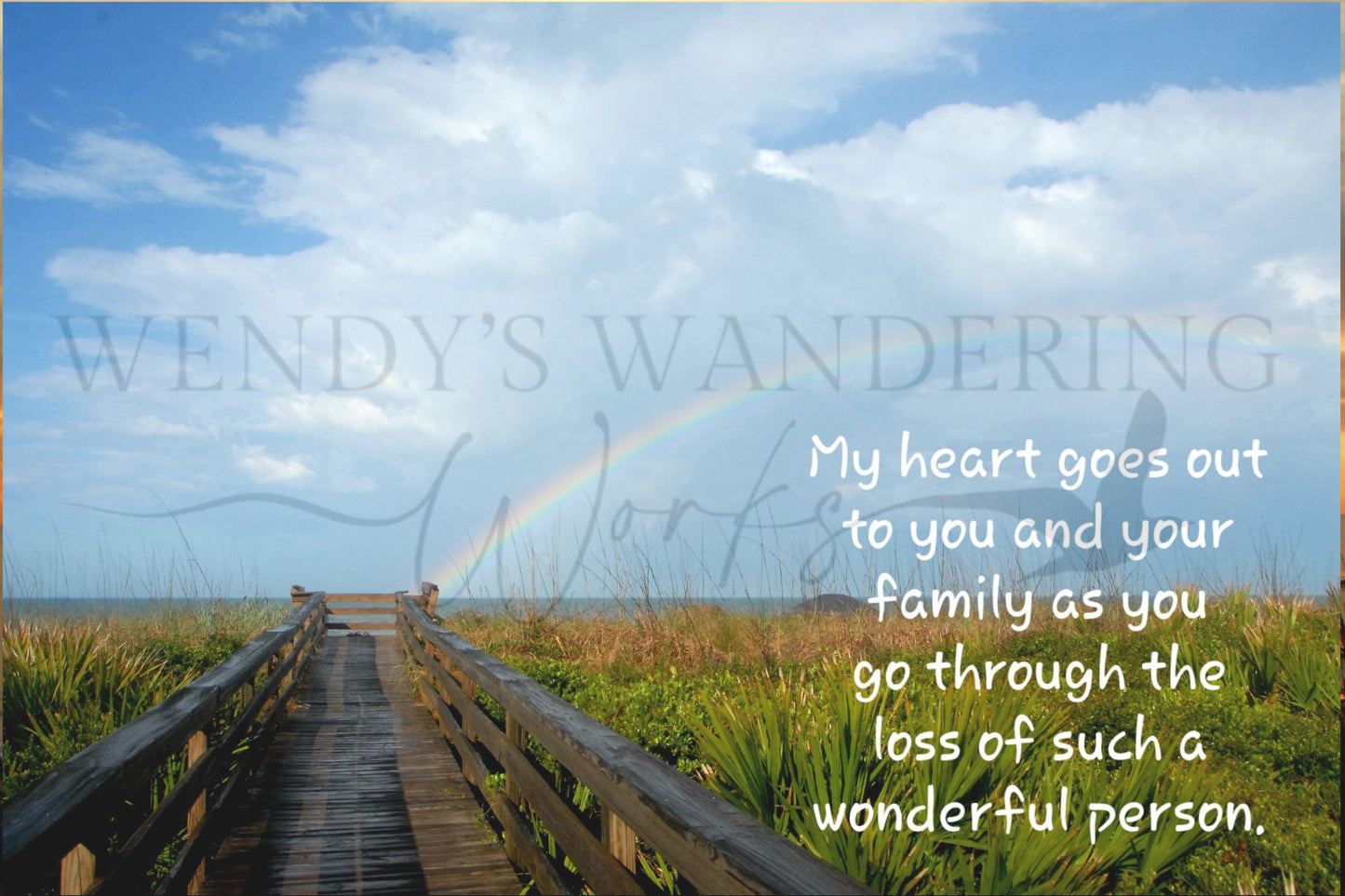 Path of Comfort-Sympathy Photography Card