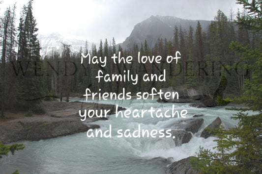 Strength in Sadness-Sympathy Photography Card