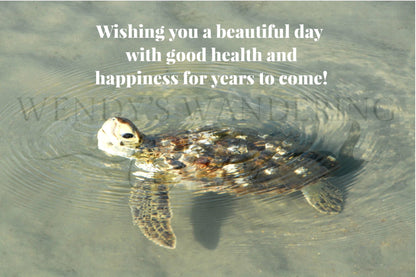 Floating into Happiness-Birthday Photography Card