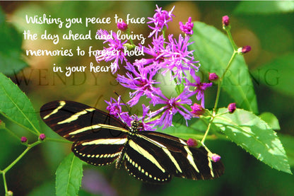 Whispers of Peace-Sympathy Photography Card